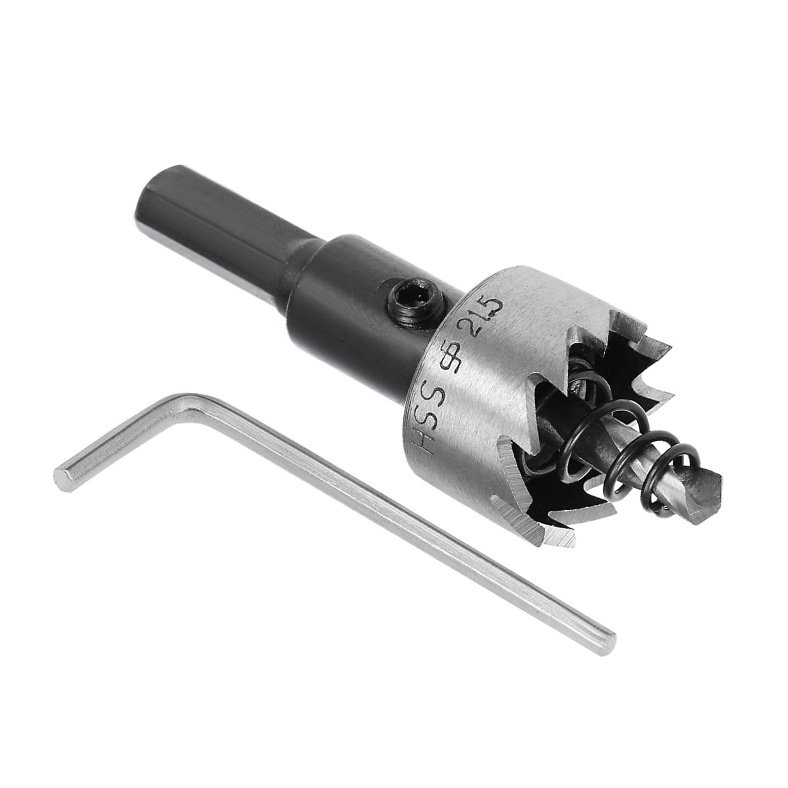 Kozelo 1pcs Hole Saw - [21.5mm] HSS (High Speed Steel) 4341 Drill Bit Hole Cutter for Stainless Steel Aluminum Metal Wood Plastic Use, Triangular Shank