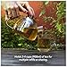 GONE Friendly Glass Teapot with Stainless Steel Infuser 900ml Clear Borosilicate