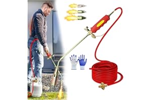 Frontaley Weed Torch, New Propane Torch Weed Burner Kit, 30/35/50/65mm Torch Weed Burner Kit with 2m Gas Hose, Flame Thrower 