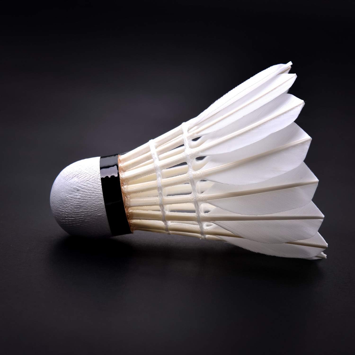 KEVENZ Goose Feather Badminton Shuttlecocks with Great Stability and Durability, High Speed Badminton Birdies-12PK (White) : Sports & Outdoors