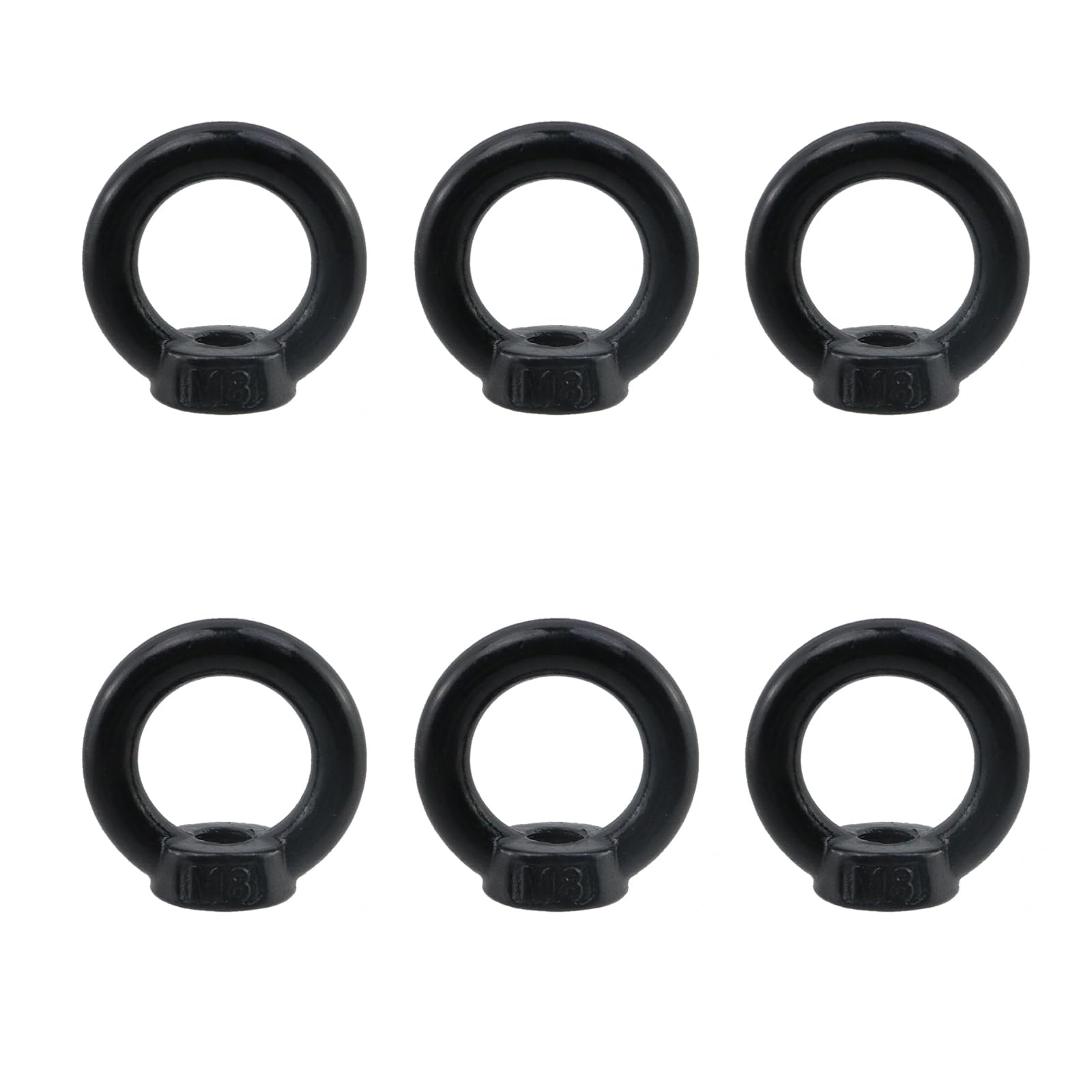 Photo 1 of Antrader M8 Metric Ring Shape Lifting Eye Nut,6PCS 304 Stainless Steel M8 Ring Eye Bolts Threaded Nuts