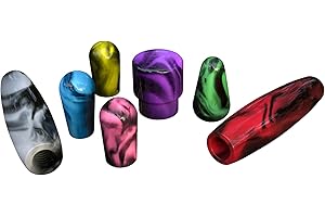 Xentric Guitars - Aurora Series Resin Guitar Switch Caps (8-32 Threaded Cap, Red)