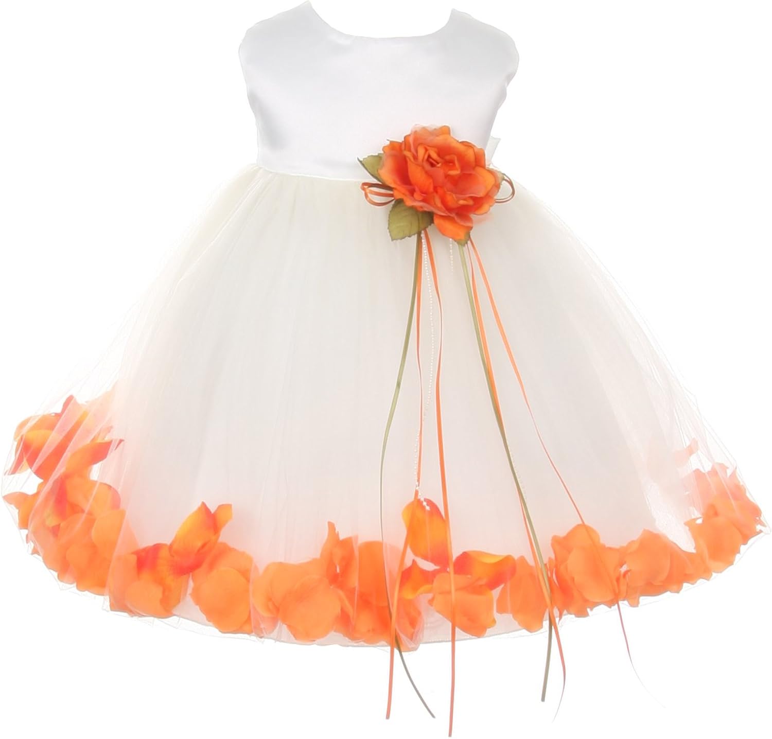 orange dress for baby girl