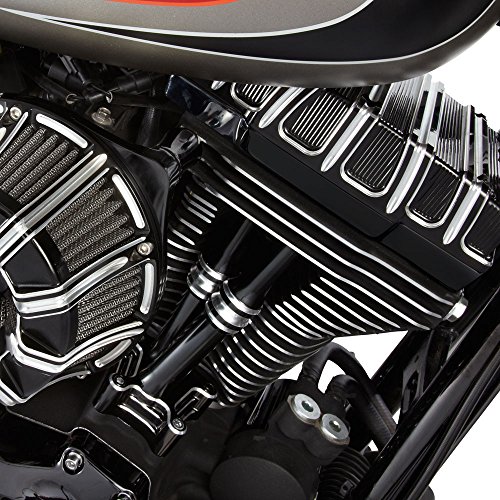 AQIMY Motorcycle 10-Gauge Rocker Box Top Covers CNC Aluminum Rocker Covers For Harley Twim Cam 1999-2017 Touring Dyna Softail Model