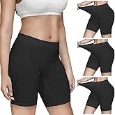 SIMIYA Women's Slip Shorts for Under Dresses, Seamless Smooth Comfortable Stretch Yoga & Bike Shorts