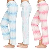 DARESAY 3 Pack: Printed Pajama Pants for Women – Floral Lounge Pants Women – Womens Pajama Bottoms