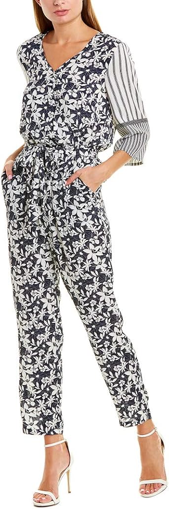 vince camuto lace trim jumpsuit