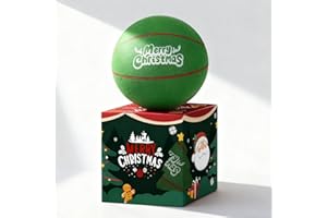 Ealacritas Christmas Foam Basketball, Size 3(Diameter 7.28") – Silent Indoor Practice, Ideal for Living Room, Office, Parties, Box