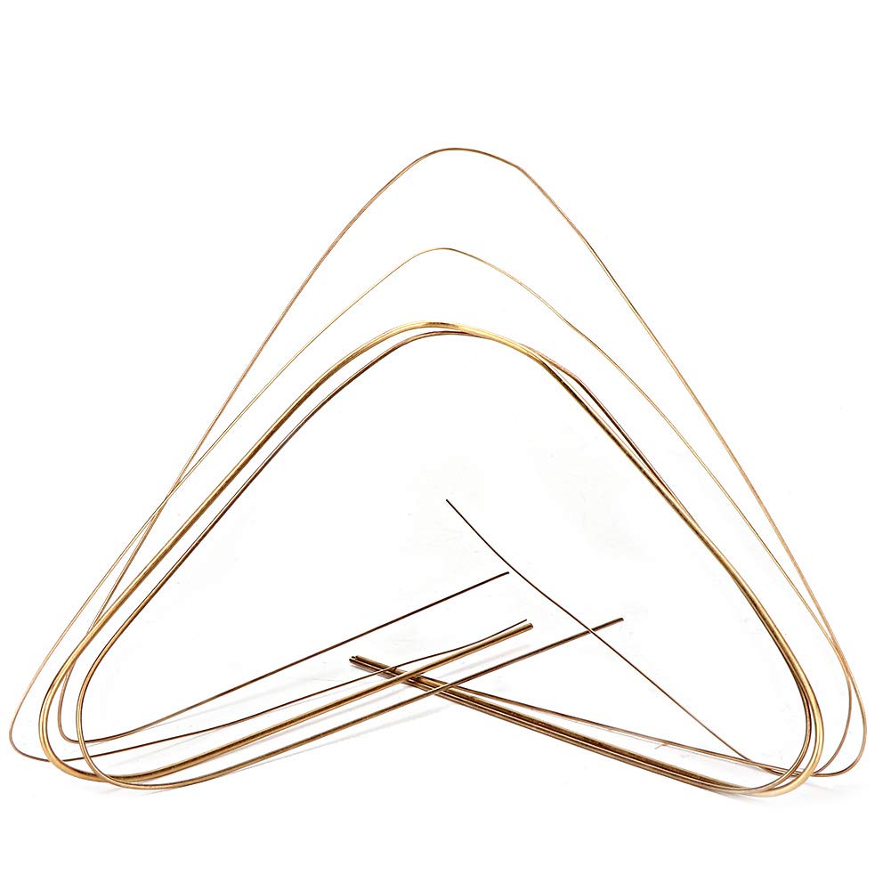 4Pcs Welding Rods for Welding Brazing, 0.5mm/0.7mm/1.0mm/1.5mm Brass Welding Rods, Gold Soldering Rods, Gold Solder Wire, Copper Welding Rods Soldering Wire for Jewelry Making