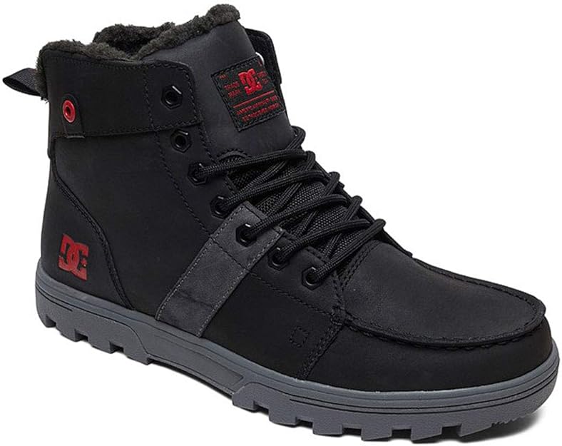 DC Shoes Men's Woodland SherpaLined Winter Boots Hi Top Shoes Black 12