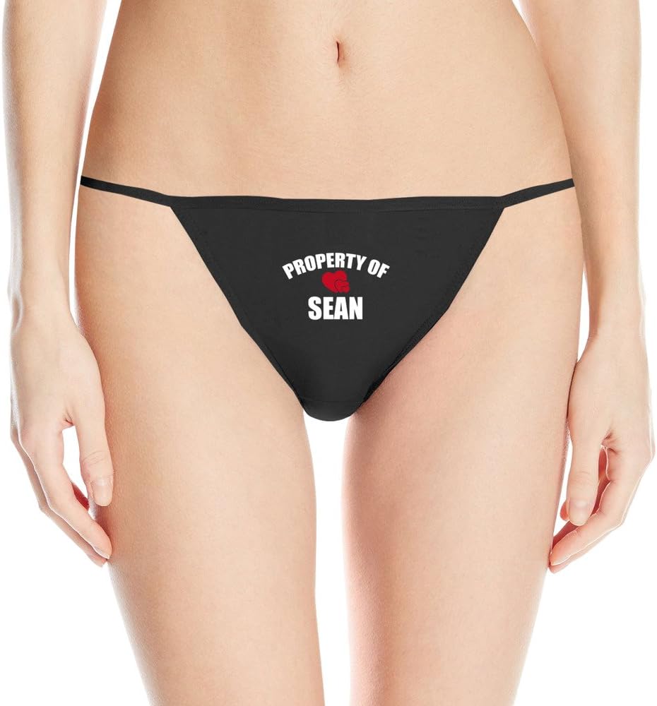 Property of Sean Girlfriend Gift Printing of Sexy Fashion Sleek Model Thong Panty