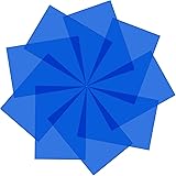 Pangda 9 Pack Gel Filter Colored Correction Gel Light Filter Transparent Color Film Plastic Sheets, 11.7 by 8.3 Inches (Blue)