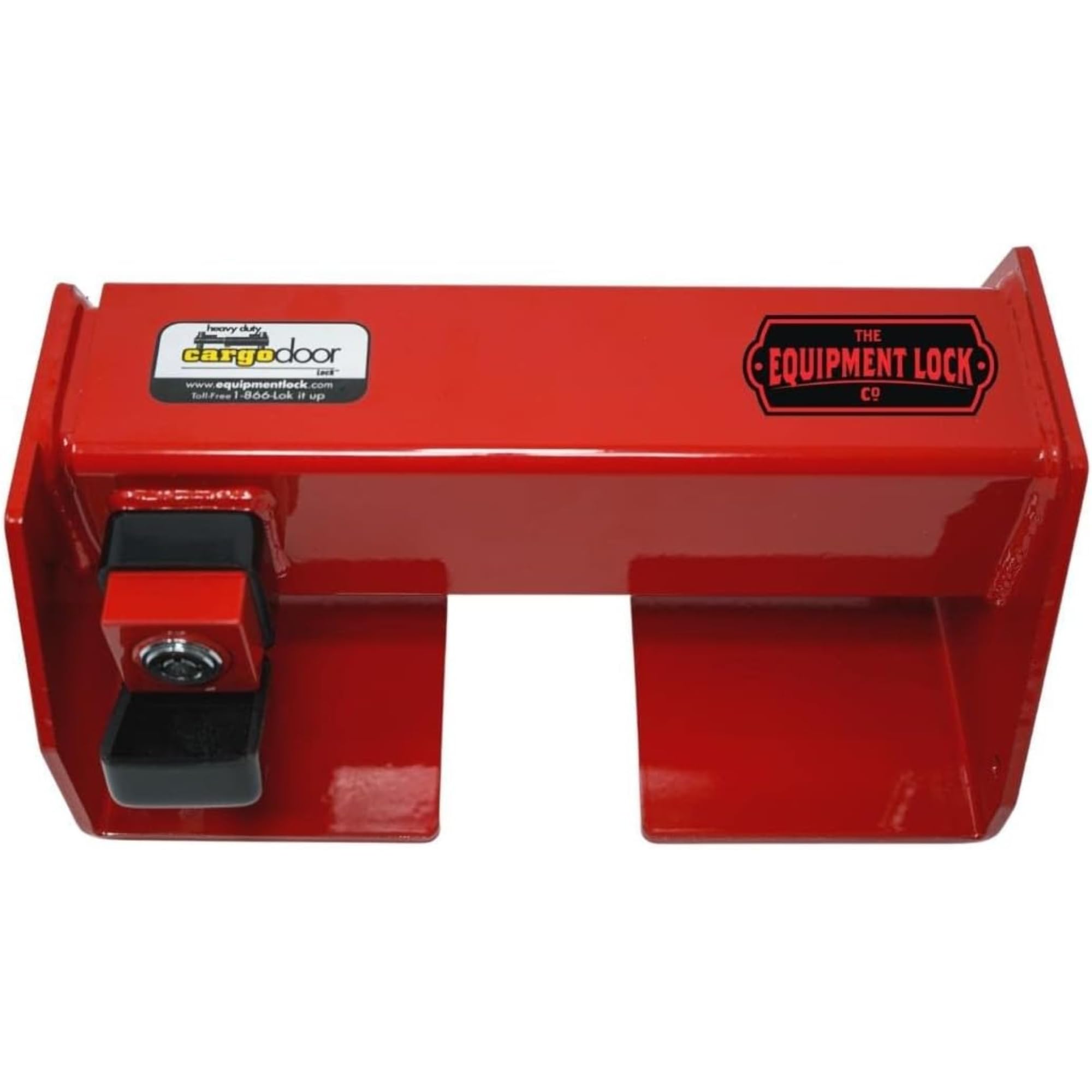 THE EQUIPMENT LOCK COMPANY HDCDL Cargo Door Lock, Red, Keyed Differently