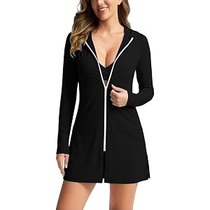 Sun Shirt Women Long Sleeve Athletic Shirts Full Zip Lightweight Sun Protection Jacket for Hiking Fishing Running