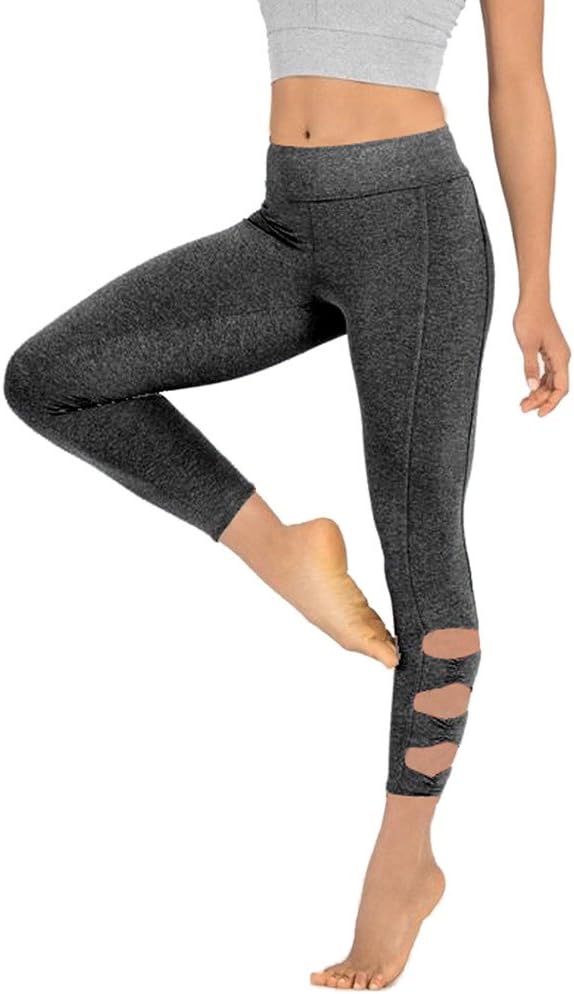 Women's Butt Lifting High Waist Yoga Pants Calf-Length Sports Stretchy Leggings