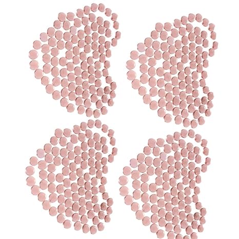 Amazon Com Loviver 400pcs Pink Flat Clear Marbles Pebbles For