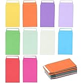 Small Coloured Envelopes, 100pcs Mini Money Coin Envelopes for Cash Self-Adhesive Tiny Seed Packets Envelope for Packing or S