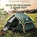 Hewolf Camping Tent 3-4 Person [Instant Tent] Waterproof [Double Layer] [Quick Setup] 3 Season Family Beach Tent UV Protection Carry Bag