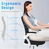 naspaluro Office Desk Chair High Back Ergonomic Mesh Chair with Adjustable view 2
