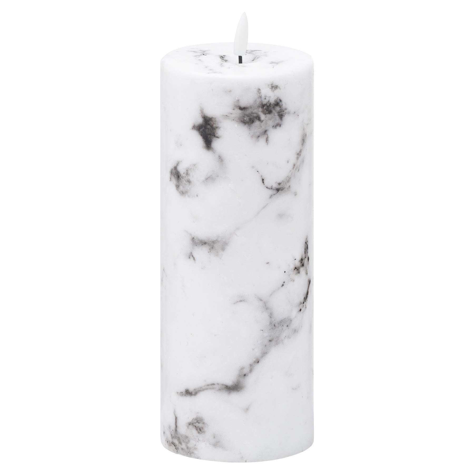 Hill 1975 Luxe Collection Natural Glow 3X8 Marble Effect Led Candle