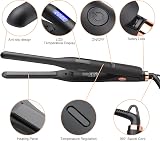 JAETON Mini Hair Straightener Pencil Flat Iron for Short Hair Black view 5