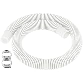 1.25 Inch 3ft Pool Hose for Intex Swimming Pool | Pool Pump Replacement Hoses, White Plastic Filter Sucion Hose Pools 36 Inch Long for Above Ground Pool, Easy Installation