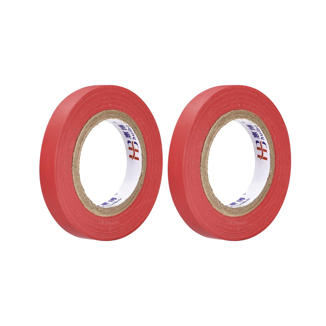 uxcell Insulating Tape 10mm/0.39inch Width 14.5M/47.5ft Long 0.15mm Thick PVC Electrical Tape Rated for Max. 400V 80C Use Red 2pcs