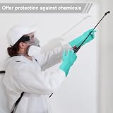 sourcing map Nitrile Chemical Resistant Gloves Small Green Anti-Slip Protective view 6