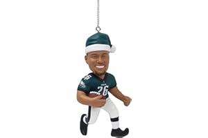 FOCO - NFL 4" Elf Player Resin Xmas Christmas Tree Team Ornament (Saquon Barkley - Philadelphia Eagles)