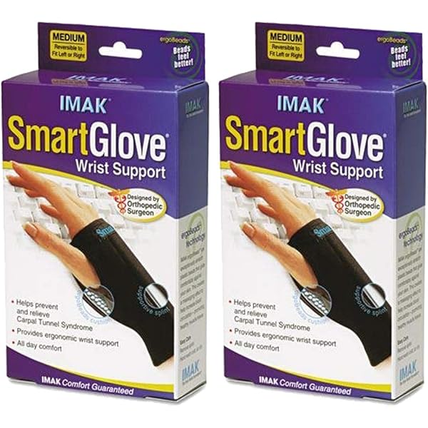 Smart Glove For Carpal Tunnel Relief - Small Size With Removable Splint & ErgoBeads - View #5