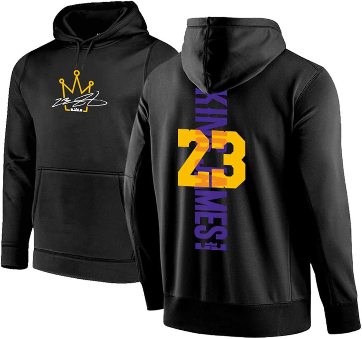 LIZTX Men and Women Hoodie Kobe James Signature Sweatshirt Hooded Plus