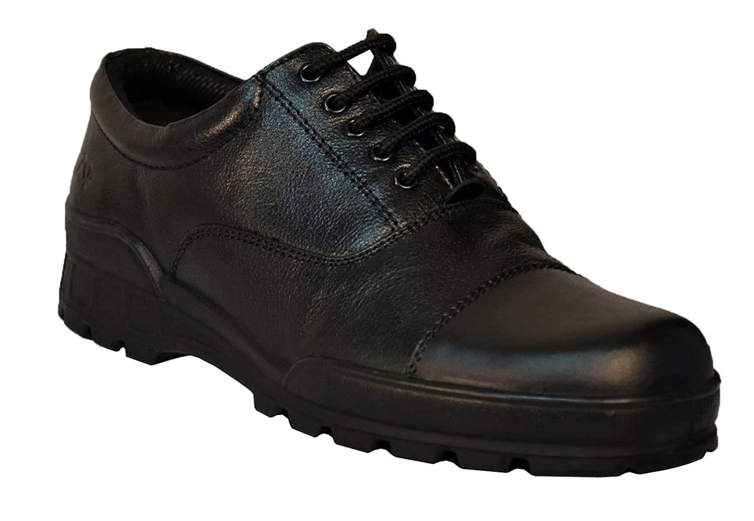 Buy TSF Police Shoes for Men Black Genuine Leather at Amazon.in