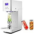 KJLYLPP Commercial Benchtop Can Seamer, Electric Can Cup Sealer with Smart Counter Semi-Automatic Tin Can Glass Bottle Sealing Machine for 55 mm/2.2 inch Diameter Pop (White)