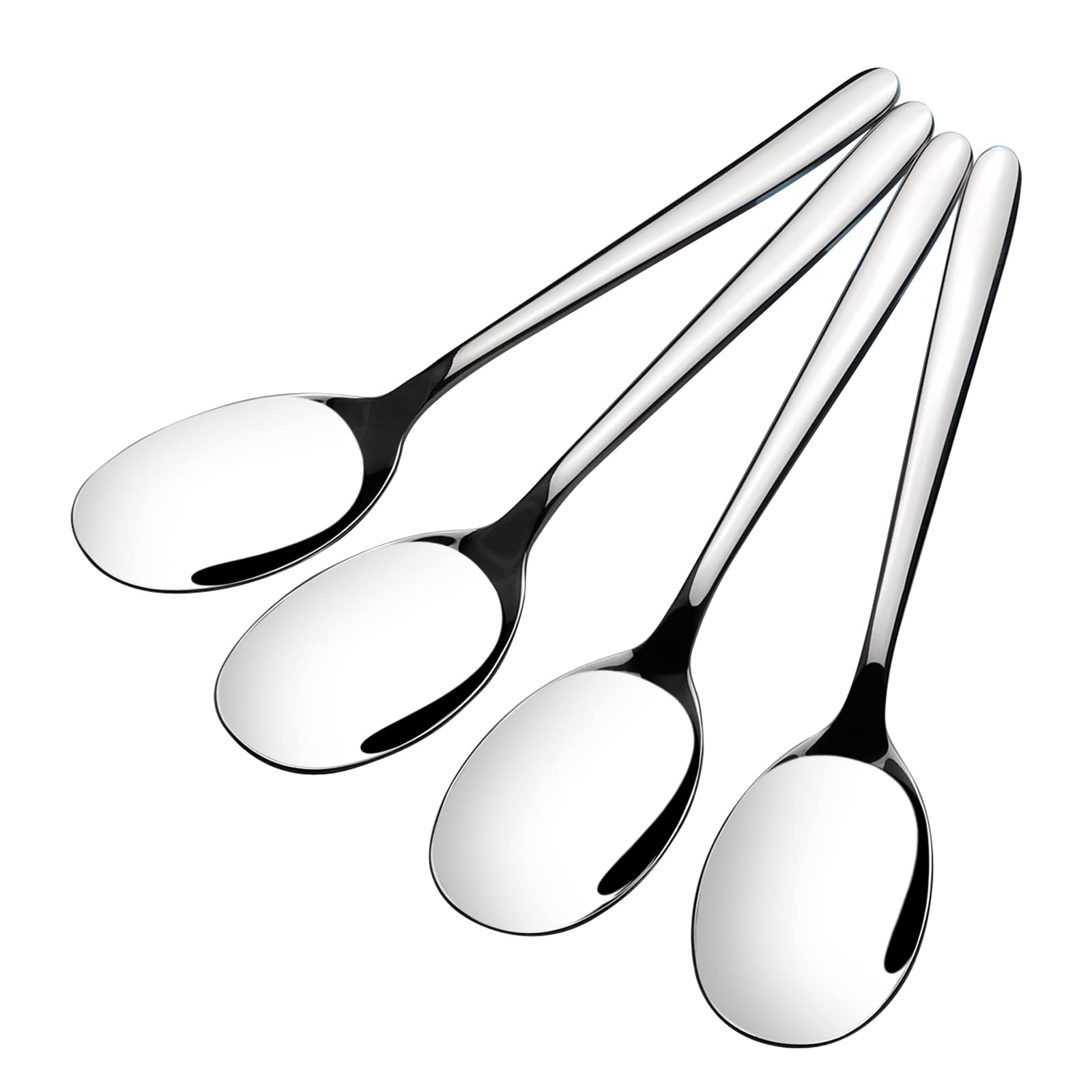 Saedy 6 Pieces Large Serving Spoon, Stainless Steel