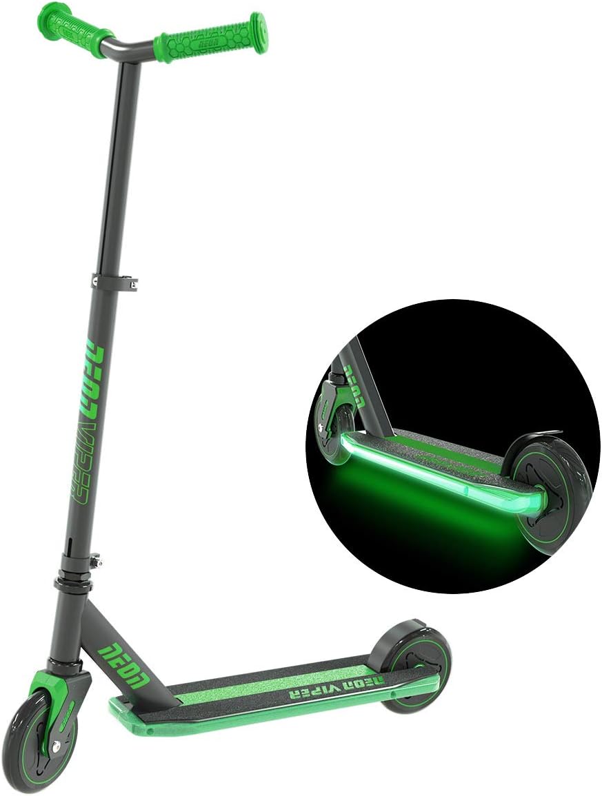 Neon Viper Kids Light Up Deck Kick Scooter for Kids Age 5 and Up