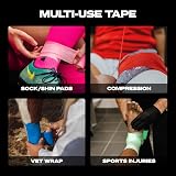 SPORTTAPE Self-Adhesive Cohesive Bandage 6 Rolls 7.5cm x 4.5m Blue view 6