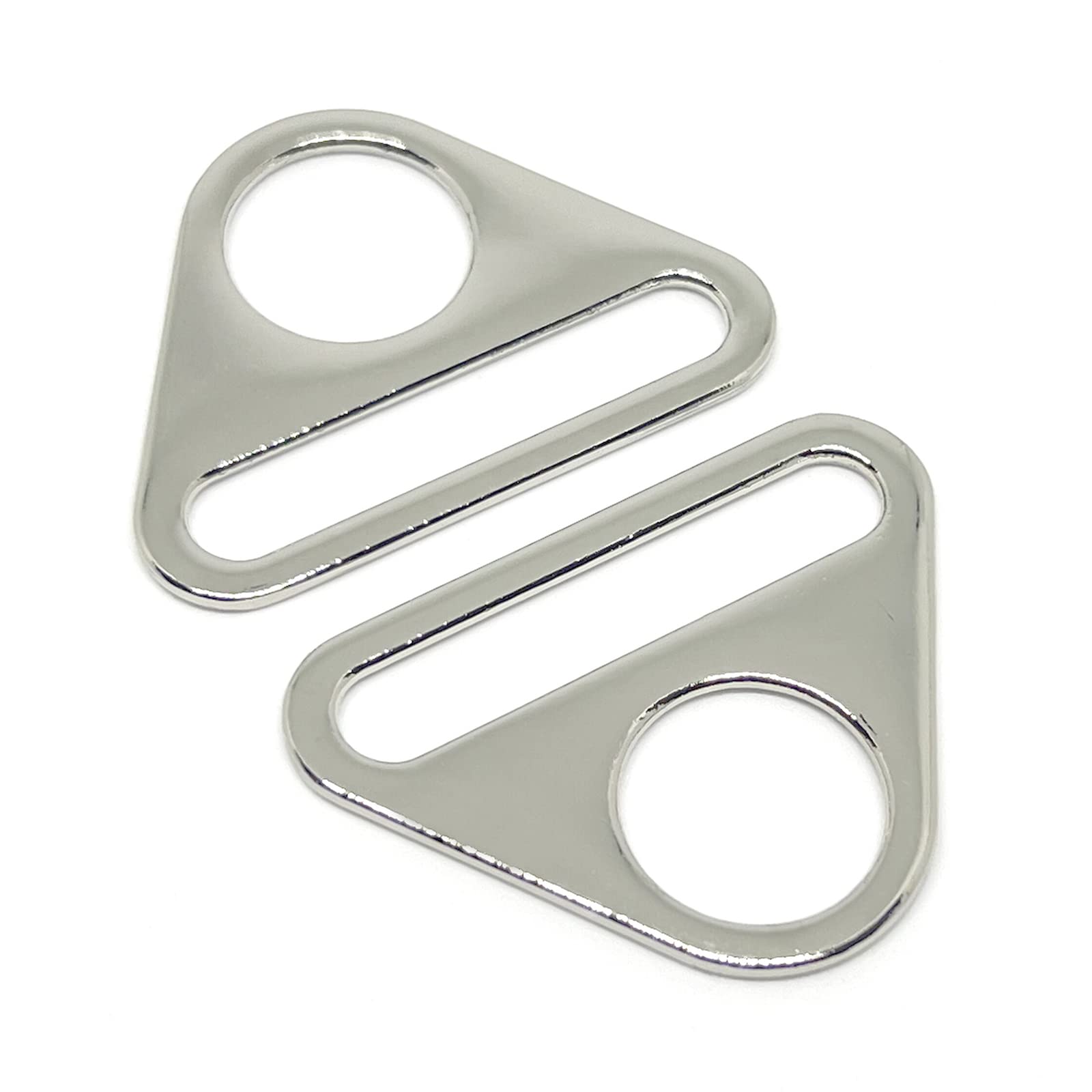 fujiyuan 20 pcs 38mm 1.5 "Adjuster triangle with bar Swivel Clip D dee Ring buckle Cast
