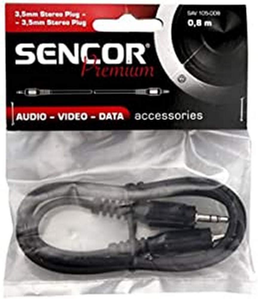 SENCOR SAV 105-015 3.5 mm Stereo Jack Plug to 3.5 mm Stereo Jack Plug Length 1.5 m 3.5 Jack 3.5 Jack