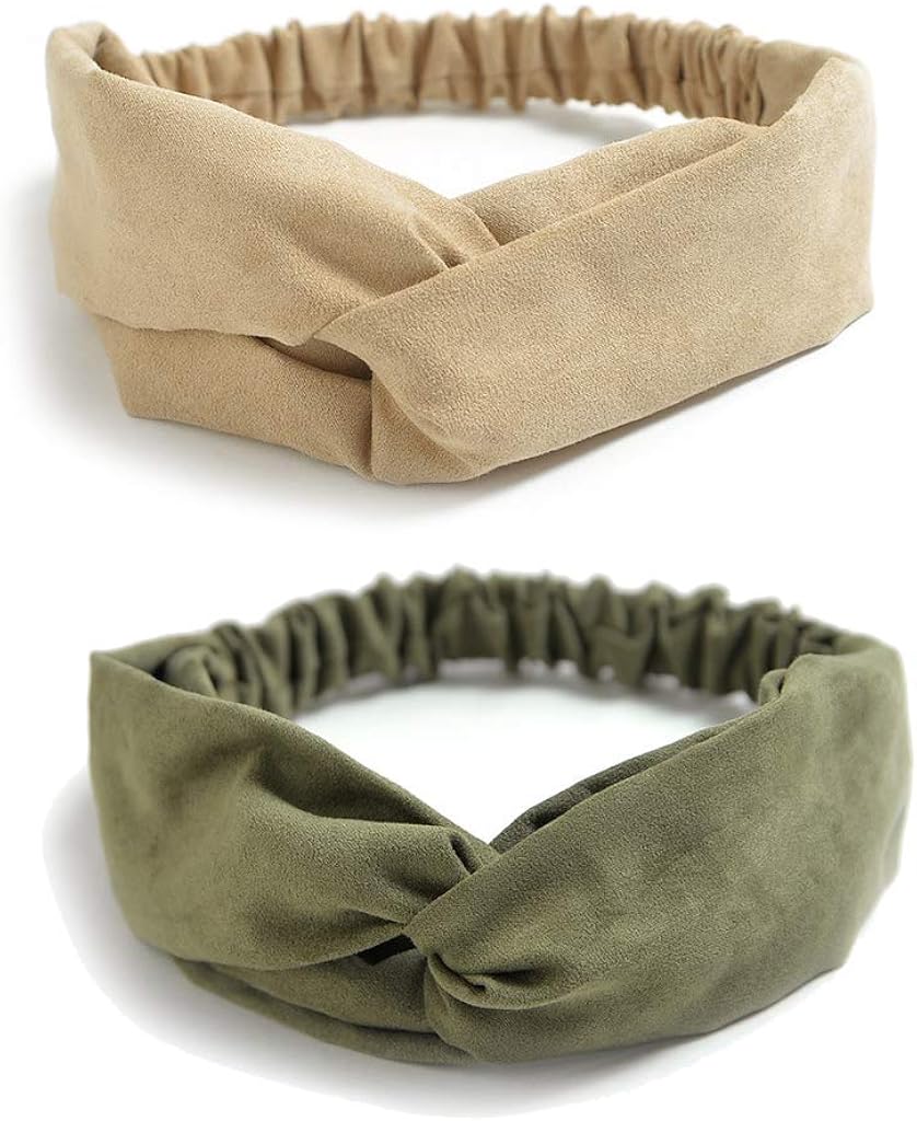 10 Pack Women's Headbands Boho Flower Printing Twisted Criss Cross Elastic Hair Band Accessories E at  Women’s Clothing store