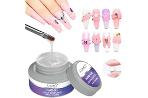 Aijimei Hard Gel Builder for Nails - Nail Extension Kit with Clear Builder Gel
