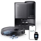 eufy E25 Robot Vacuum and Mop Combo, 20,000 Pa, HydroJet Roller Mop | Extendable Side Brush, Zero-Tangle Design, All-in-One Station, AI Obstacle Avoidance, Edge-to-Corner Cleaning