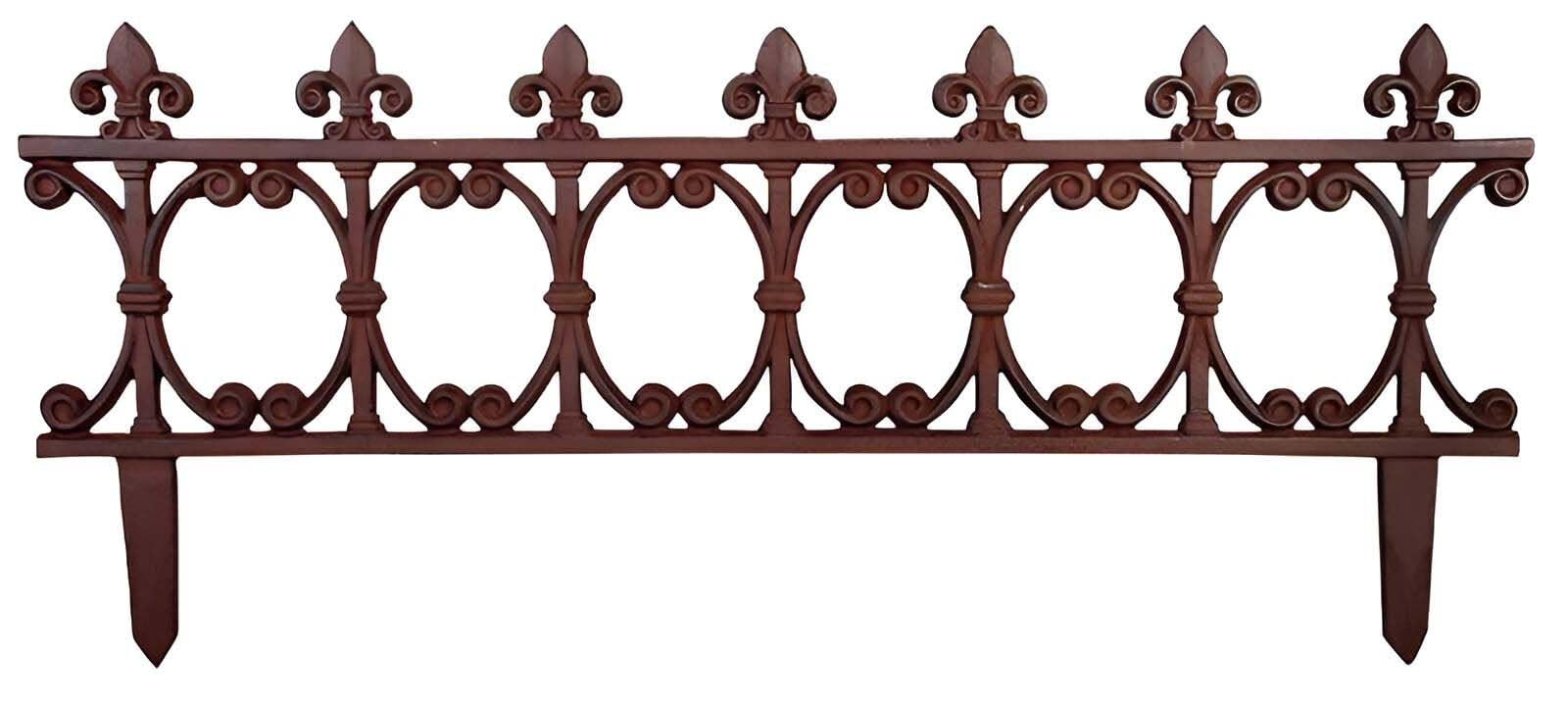 Esschert PS21 Fallen Fruits Large Lawn Edging, Brown