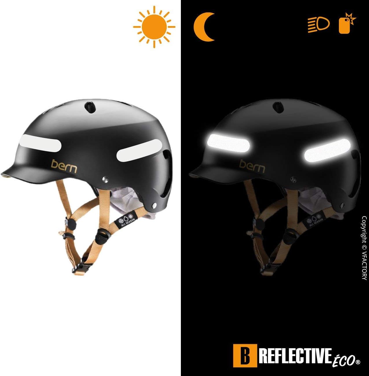B REFLECTIVE Éco STANDARD, (2 Pack) 4 retro reflective stickers kit, Night high visibility safety - Image 5