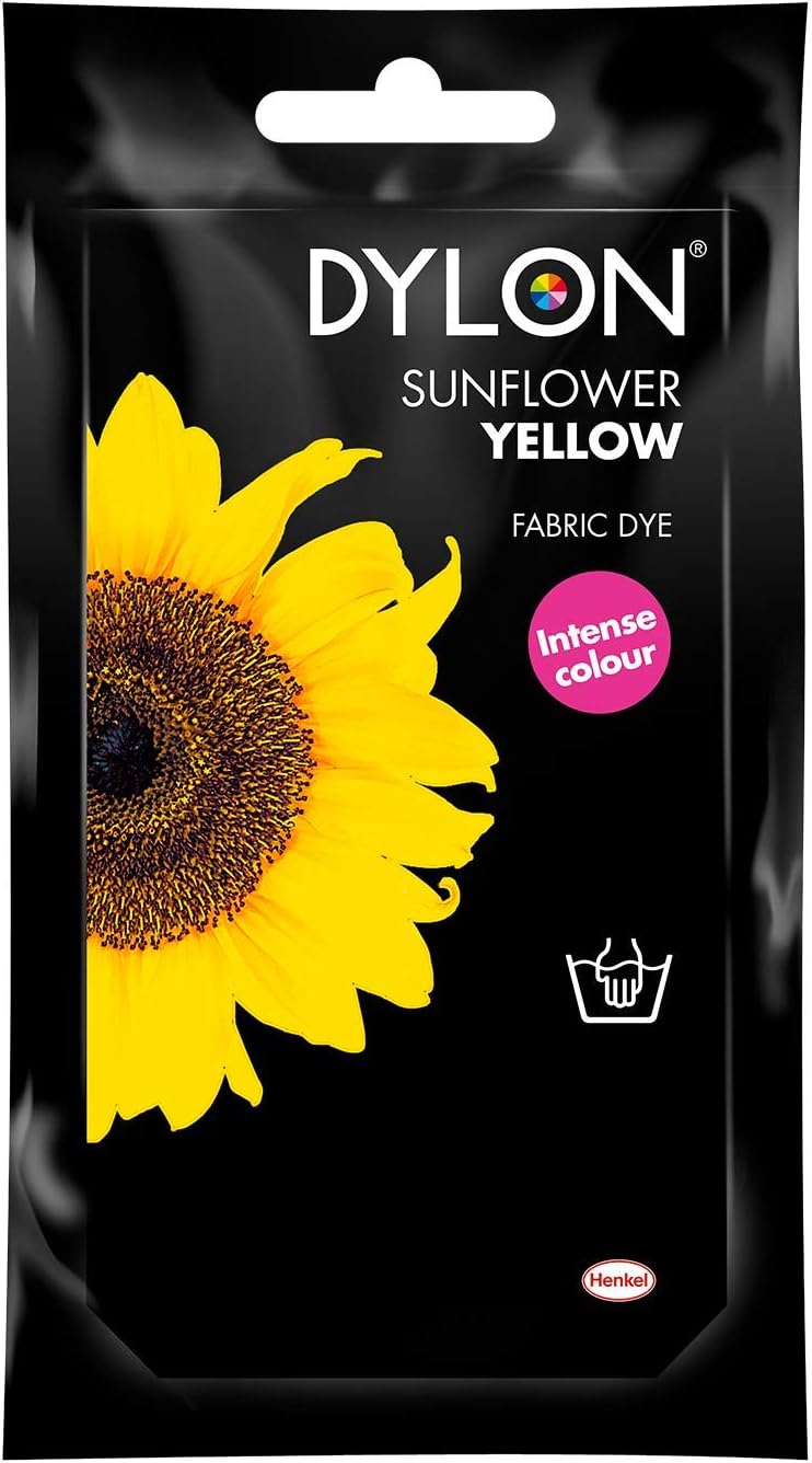 Dylon Hand Dye Sunflower Yellow 50 g Fabric Dye Sachet