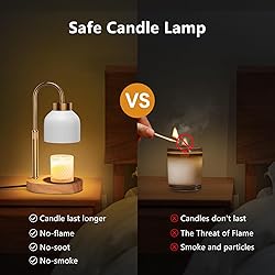 Candle Warmer Lamp, with Timer Dimmer, Height and