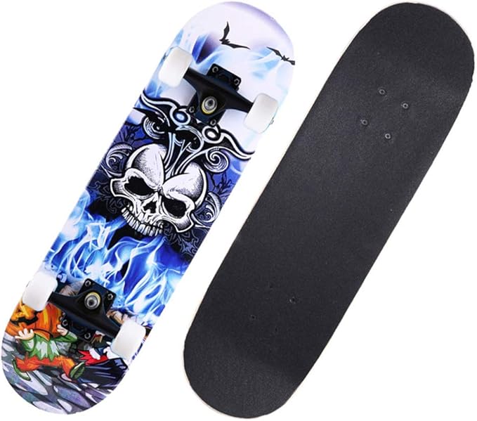 Planche de skateboard 7 couches 80 x 20 cm Pro complète en bois d