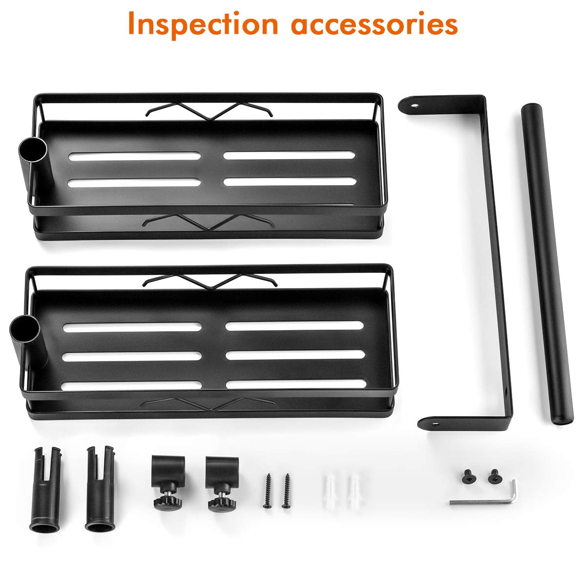 Sunix Kitchen Storage Rack Two Layers Seasoning Rotatable Rack MultiFunction Metal Shelf Saves