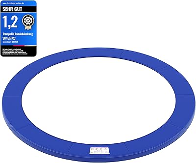 SONGMICS Trampolin Randabdeckung, Ø 183 244 305 366 427 cm, Federabdeckung, Randschutz, Sicherheitsmatte, UV-resistent, reißfestes Trampolinzubehör, Standardgröße