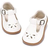 STQ KIDS Toddler Girl Mary Jane Dress Shoes Wide Ballet Flats for Girls Party School Shoe