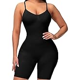 Olvarcby Shapewear for Women Tummy Control Wasit Trainer Bodysuit Mid-Thigh Seamless Fajas Full Body Shaper